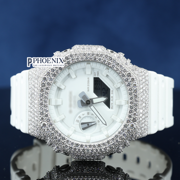 Gshock Sports Limited Edition Moissanite Diamond Digital Dial Full Iced Out Watch