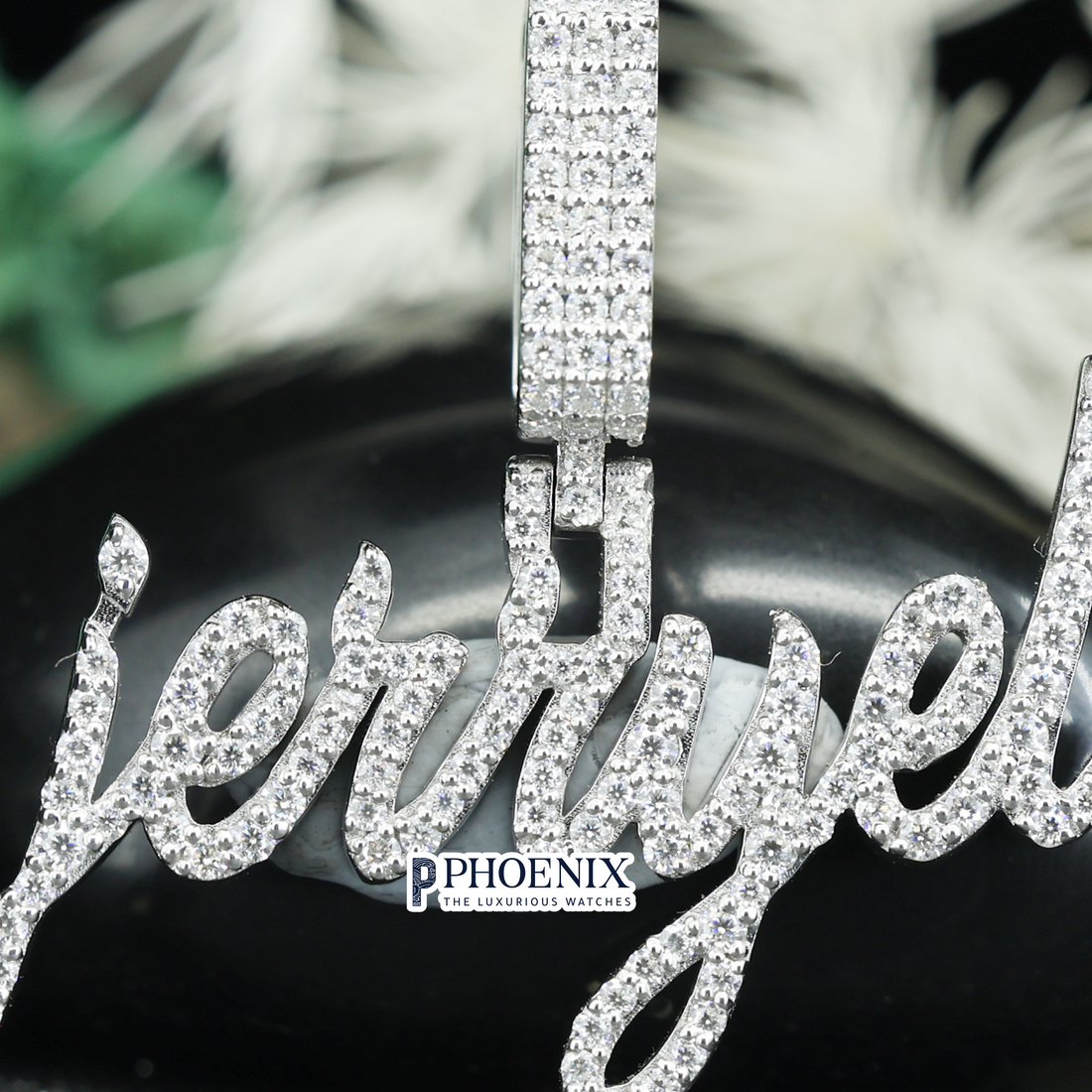 Custom Iced Out Jerryel Name Pendant - Customiz Lettering Pendants