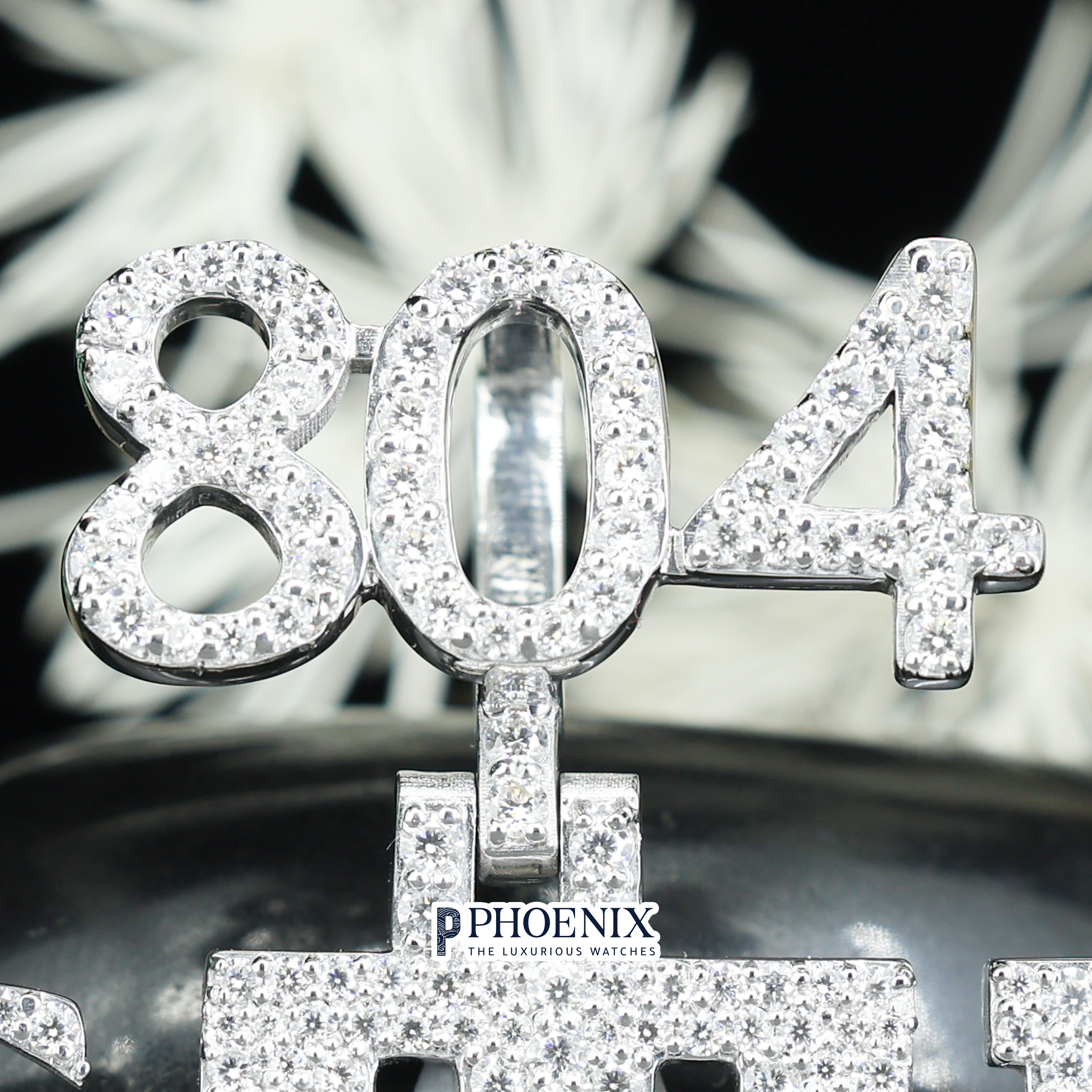 Custom VVS Personalized STE Name Pendant - Solid Sterling 925 Silver Bling Moissanite Diamonds